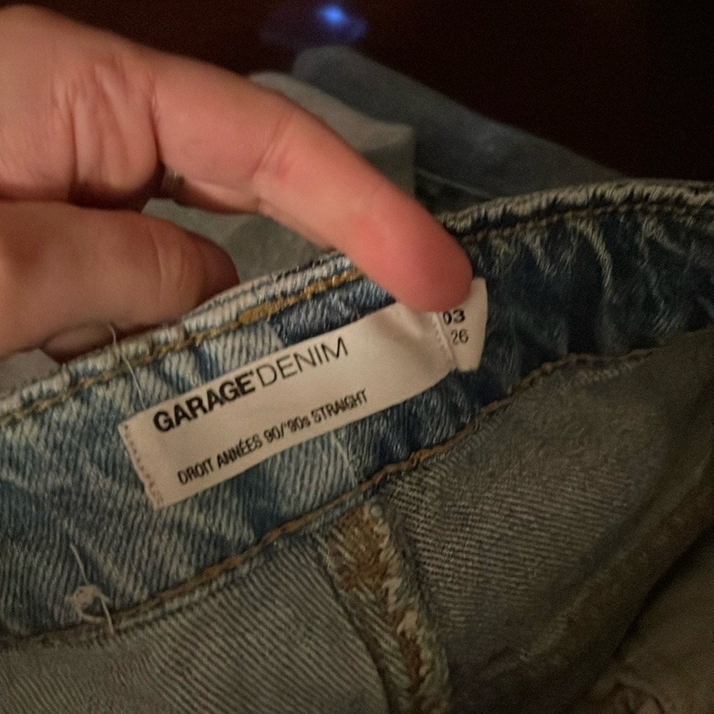 Garage 2-Toned High-Waist Jeans Size 26/3 - Picture 4 of 7